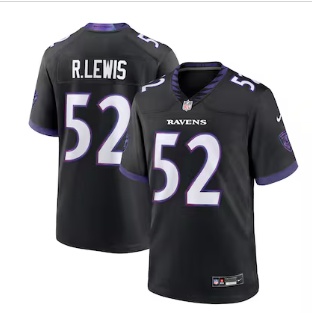 Ray Lewis Baltimore Ravens Nike Alternate Retired Player Game Jersey - Black