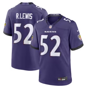 Ray Lewis Baltimore Ravens Nike Team Retired Player Game Jersey - Purple