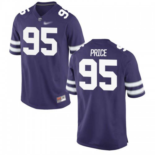 Ray Price Kansas State Wildcats Men's Jersey - #95 NCAA Purple Game