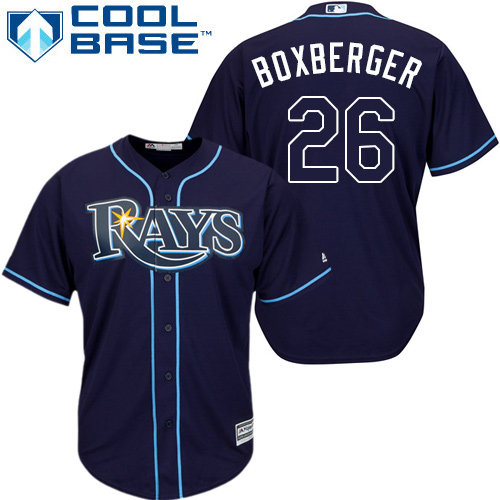 Rays #26 Brad Boxberger Dark Blue Cool Base Stitched Youth MLB Jersey