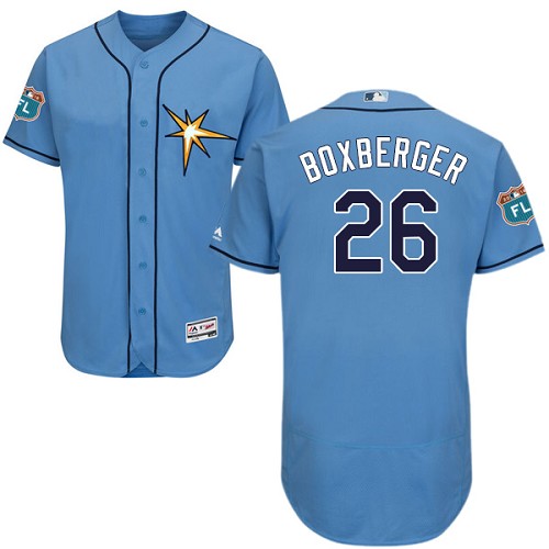 Rays #26 Brad Boxberger Light Blue Flexbase Authentic Collection Stitched MLB Jersey