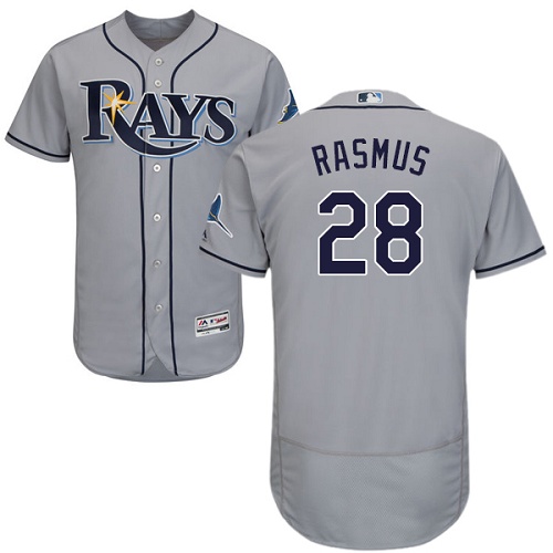 Rays #28 Colby Rasmus Grey Flexbase Authentic Collection Stitched MLB Jersey