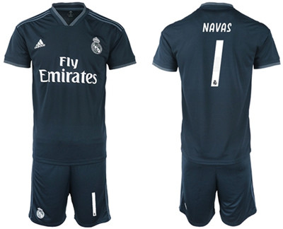 Real Madrid #1 Navas Away Soccer Club Jersey