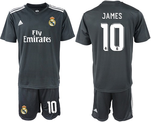 Real Madrid #10 James Away Soccer Club Jersey
