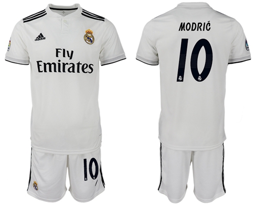 Real Madrid #10 Modric Home Soccer Club Jersey