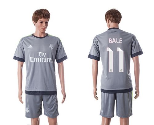 Real Madrid #11 Bale Grey Soccer Club Jersey