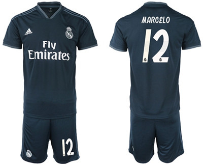 Real Madrid #12 Marcelo Away Soccer Club Jersey
