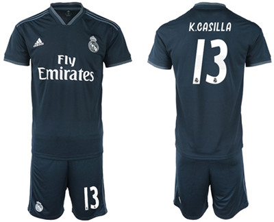 Real Madrid #13 K.Casilla Away Soccer Club Jersey