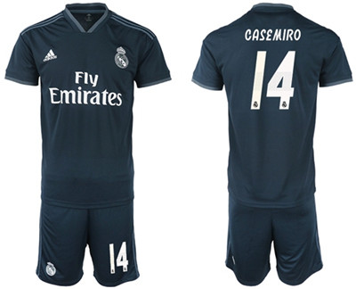 Real Madrid #14 Casemiro Away Soccer Club Jersey