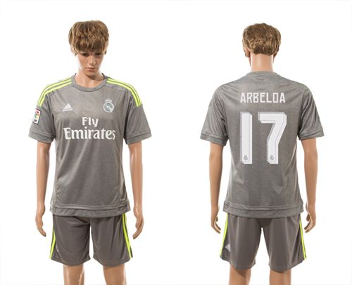 Real Madrid #17 Arbeloa Away Soccer Club Jersey