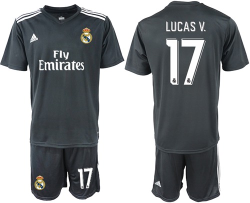Real Madrid #17 Lucas V. Away Soccer Club Jersey
