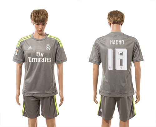 Real Madrid #18 Nacho Away Soccer Club Jersey
