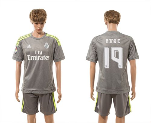 Real Madrid #19 Modric Away Soccer Club Jersey