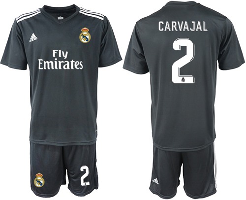 Real Madrid #2 Carvajal Away Soccer Club Jersey