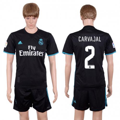 Real Madrid #2 Carvajal Away Soccer Club Jersey