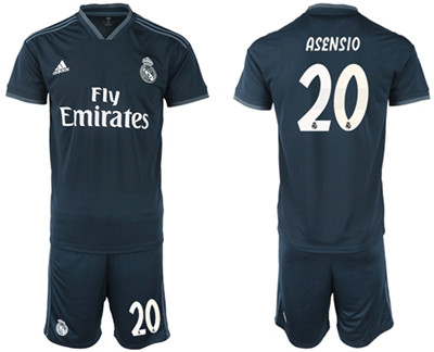 Real Madrid #20 Asensio Away Soccer Club Jersey