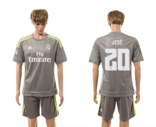 Real Madrid #20 Jese Away Soccer Club Jersey