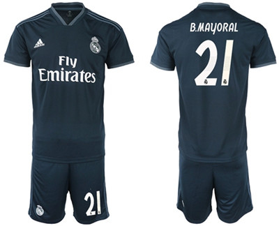 Real Madrid #21 B.Mayoral Away Soccer Club Jersey