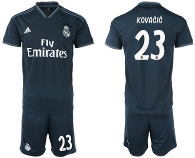 Real Madrid #23 Kovacic Away Soccer Club Jersey