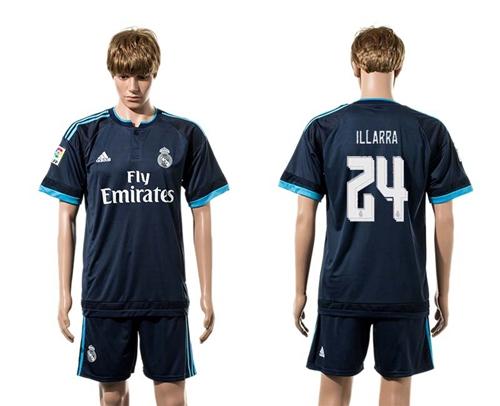 Real Madrid #24 Illarra Sec Away Soccer Club Jersey