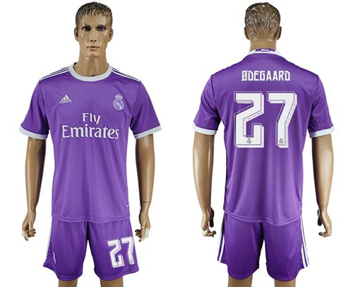 Real Madrid #27 Ddegaard Away Soccer Club Jersey