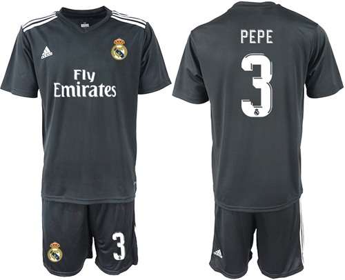 Real Madrid #3 Pepe Away Soccer Club Jersey