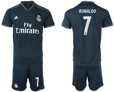 Real Madrid #7 Ronaldo Away Soccer Club Jersey