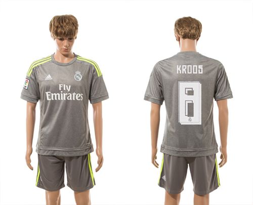 Real Madrid #8 Kroos Away Soccer Club Jersey