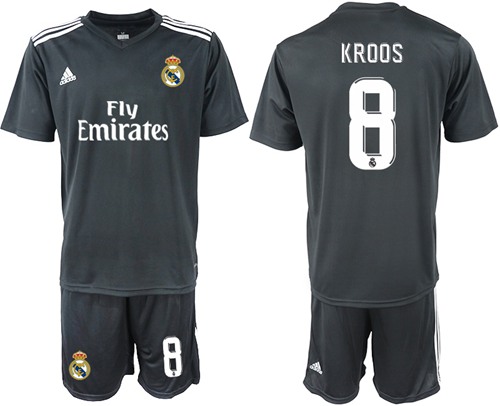 Real Madrid #8 Kroos Away Soccer Club Jersey