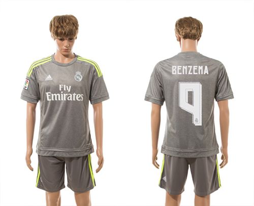 Real Madrid #9 Benzema Away Soccer Club Jersey