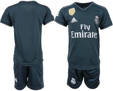 Real Madrid Blank Away Kid Soccer Club Jersey