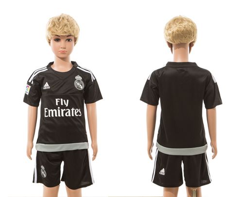 Real Madrid Blank Black Kid Soccer Club Jersey