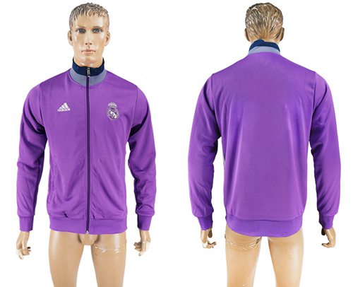Real Madrid Soccer Jackets Purple