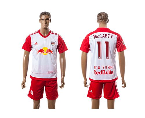 Red Bull #11 McCARTY White Home Soccer Club Jersey