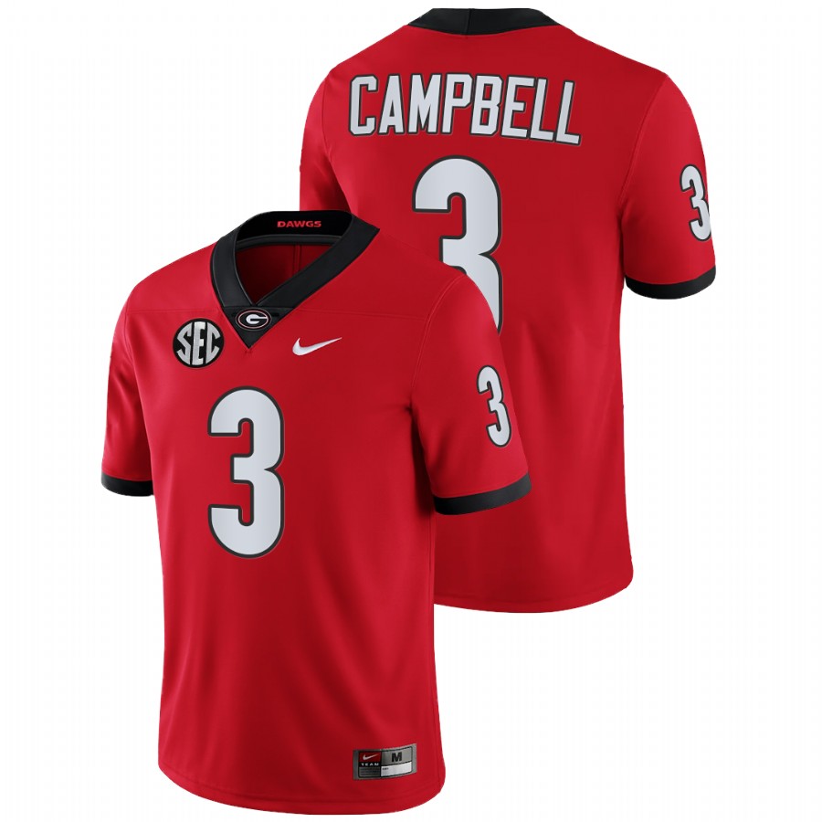 Red Men Georgia Bulldogs Tyson Campbell College Football NFL Alumni Jersey