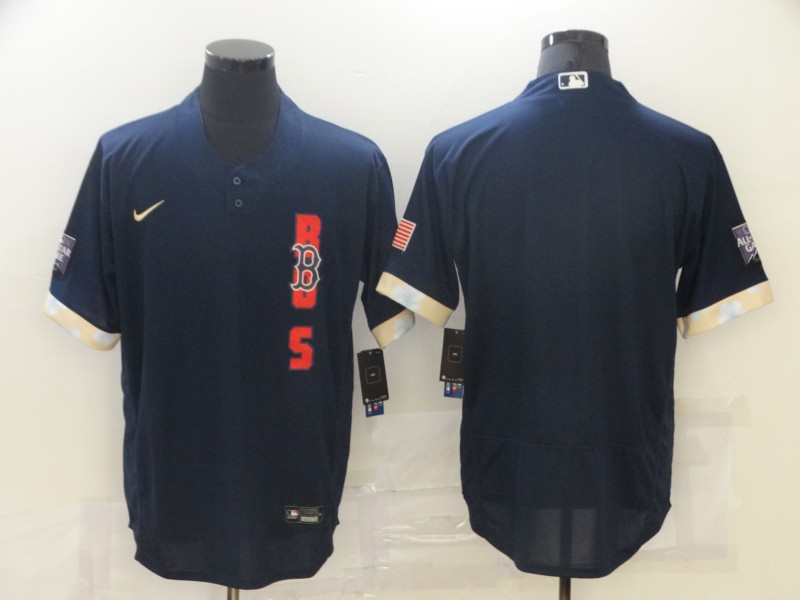 Red Sox Blank Navy Nike 2021 MLB All-Star Flexbase Jersey