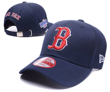 Red Sox Team Logo 2016 Postseason Navy Adjustable Hat DF
