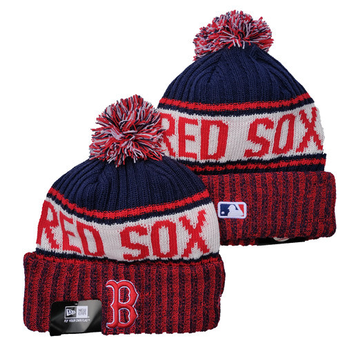 Red Sox Team Logo Pom Knit Hat YD
