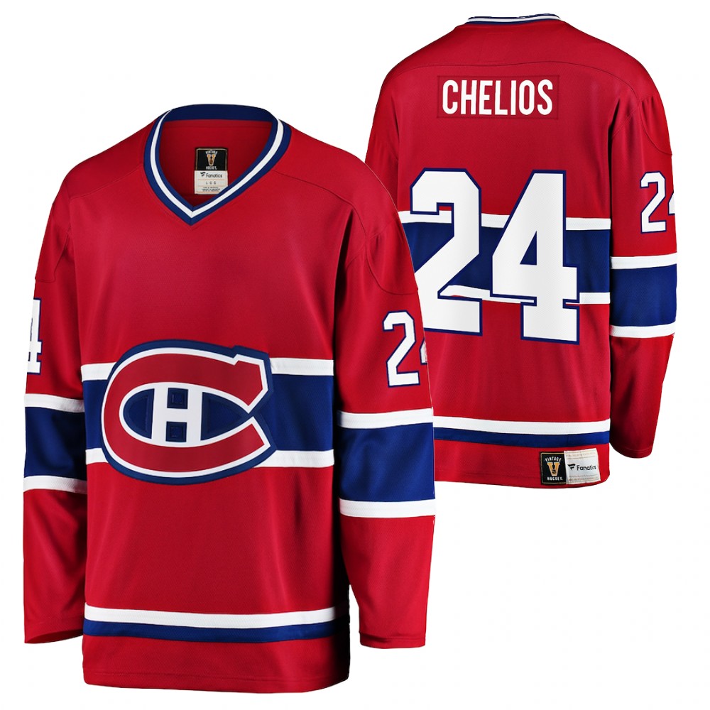 Red Wings #18 Chris Chelios Red Retired Player Jersey