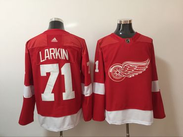 Red Wings 71 Dylan Larkin Red Adidas Jersey