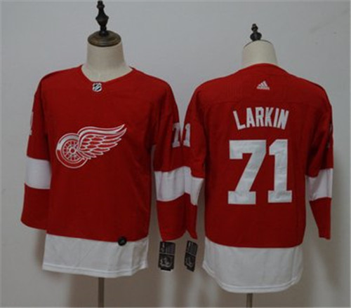 Youth Red Wings 71 Dylan Larkin Red Adidas Jersey