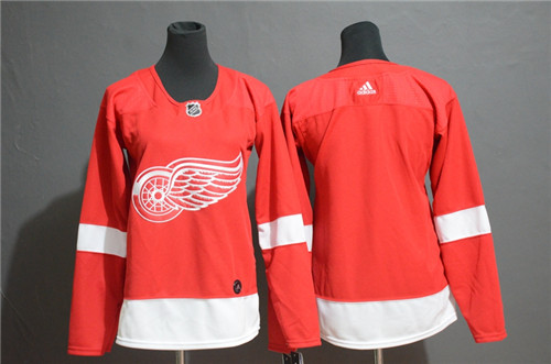 Red Wings Blank Red Women Adidas Jersey