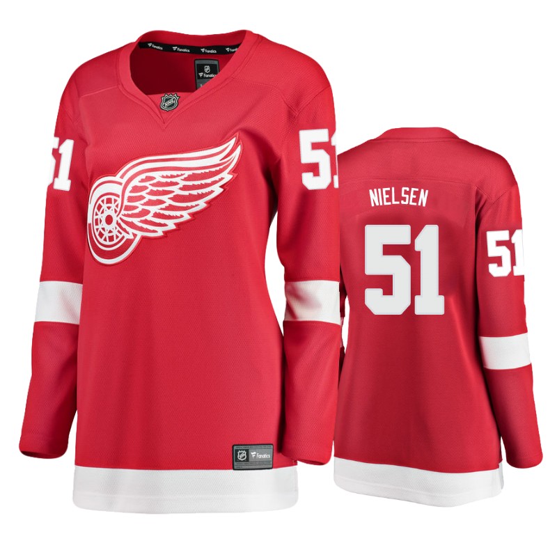 Red Wings Frans Nielsen Red Breakaway Player Home Jersey