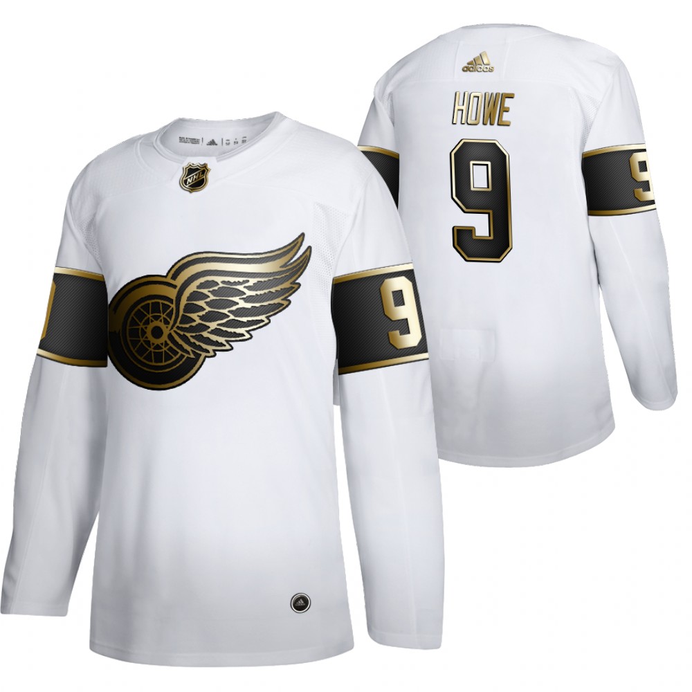 Red Wings Gordie Howe Men's Retired Golden Edition Jersey