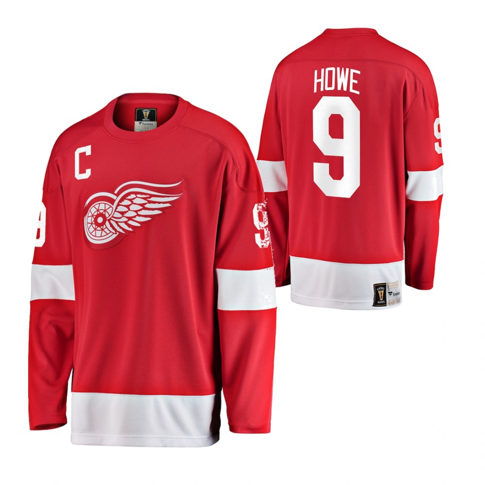 Red Wings Gordie Howe Red Premier Breakaway Heritage Jersey