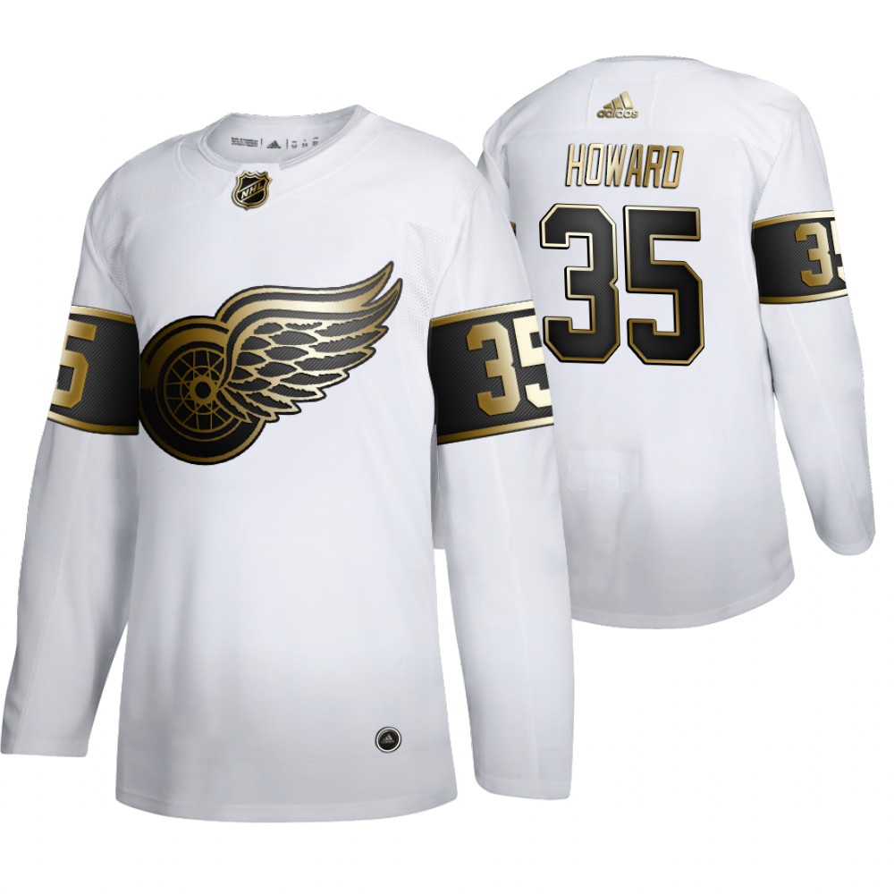 Red Wings Jimmy Howard Men's Authentic NHL Golden Edition Jersey