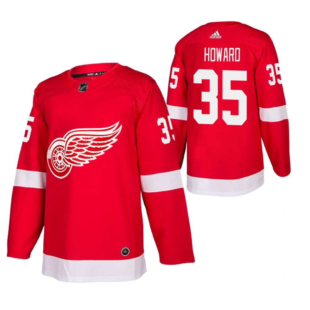 Red Wings Jimmy Howard Red Authentic Home Jersey
