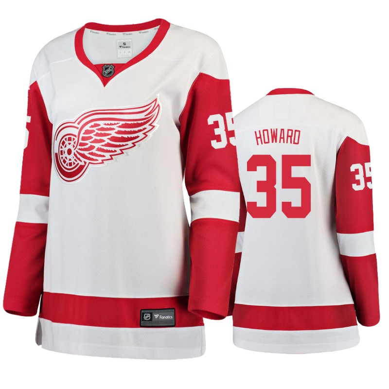 Red Wings Jimmy Howard White Breakaway Fanatics Branded Jersey