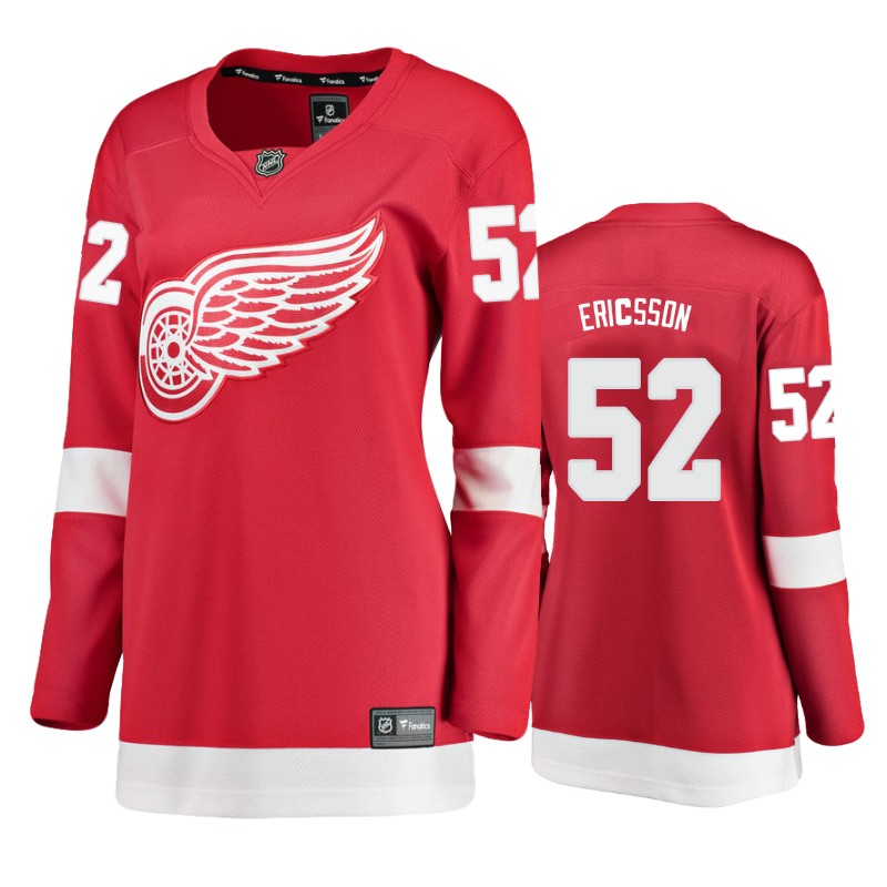 Red Wings Jonathan Ericsson Red Breakaway Player Home Jersey