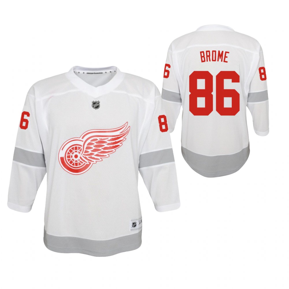 Red Wings Mathias Brome 2020-21 Reverse Retro Jersey Youth Special Edition